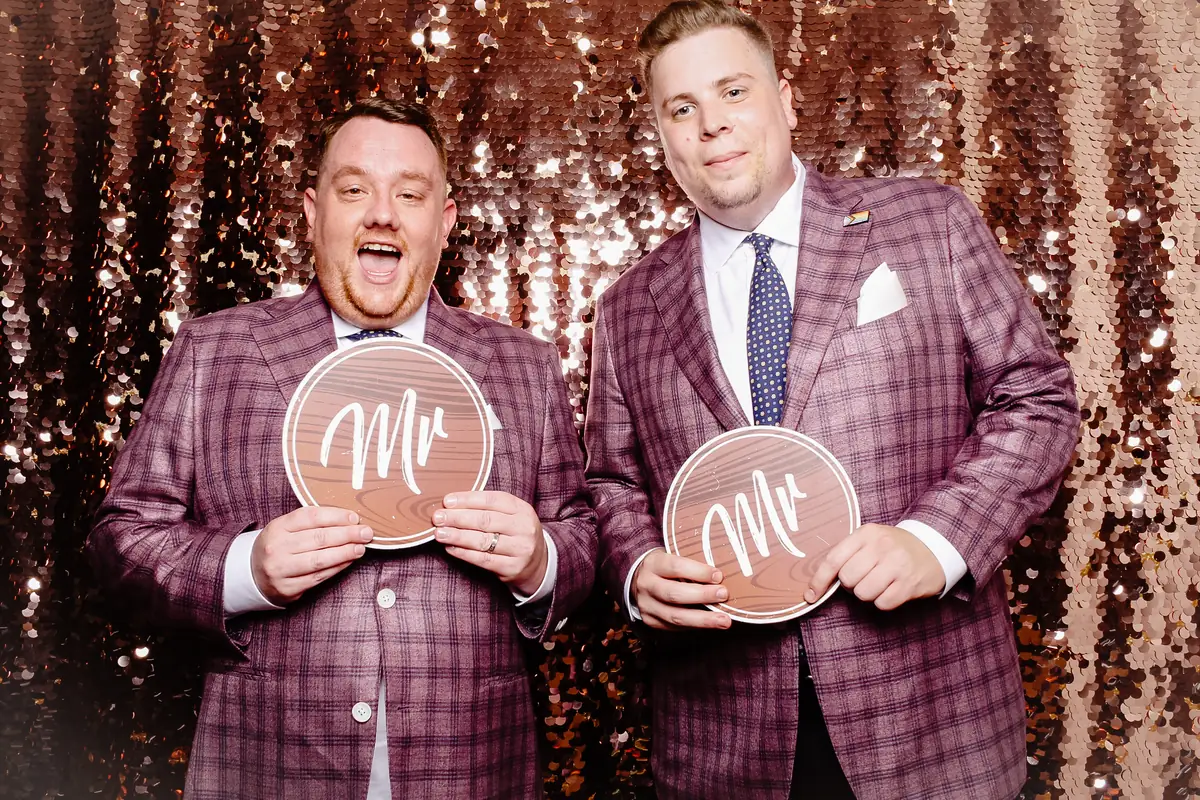 Photo booth hire at a wedding — 3 of 11