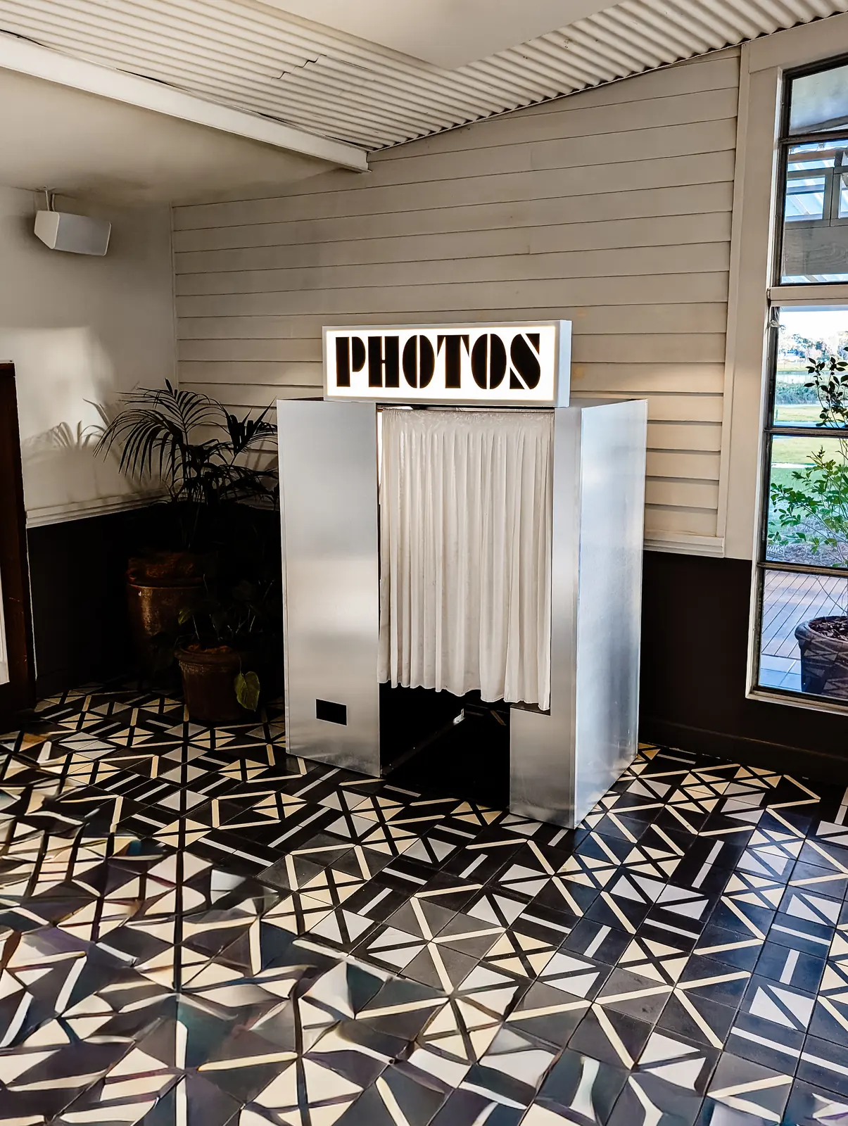 The Futura Lux vintage booth in use at an event